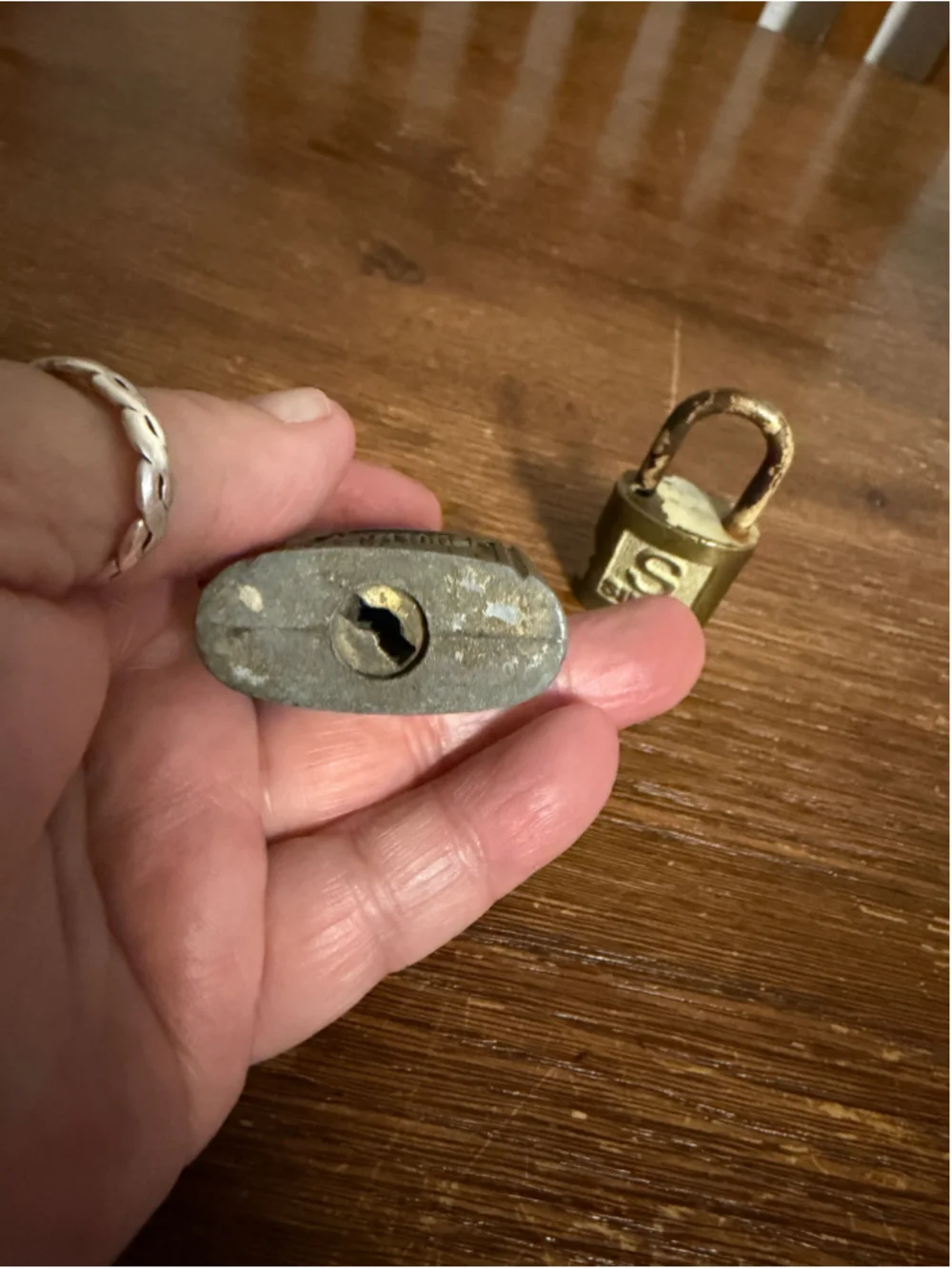 Vintage Padlock Lot Slaymaker Rustless Made in USA S Super Brass Padlock Antique